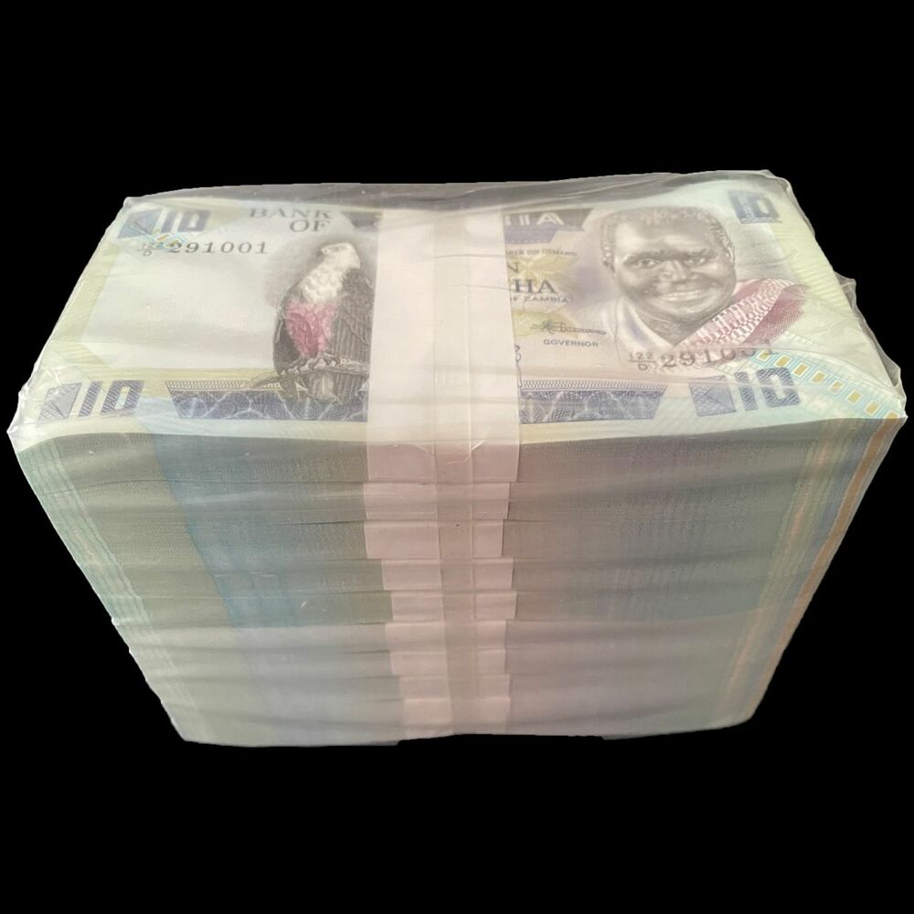 Zambia - 10 Kwacha 1988 - Pick- 26e / B127e - Brick 1000 PCS