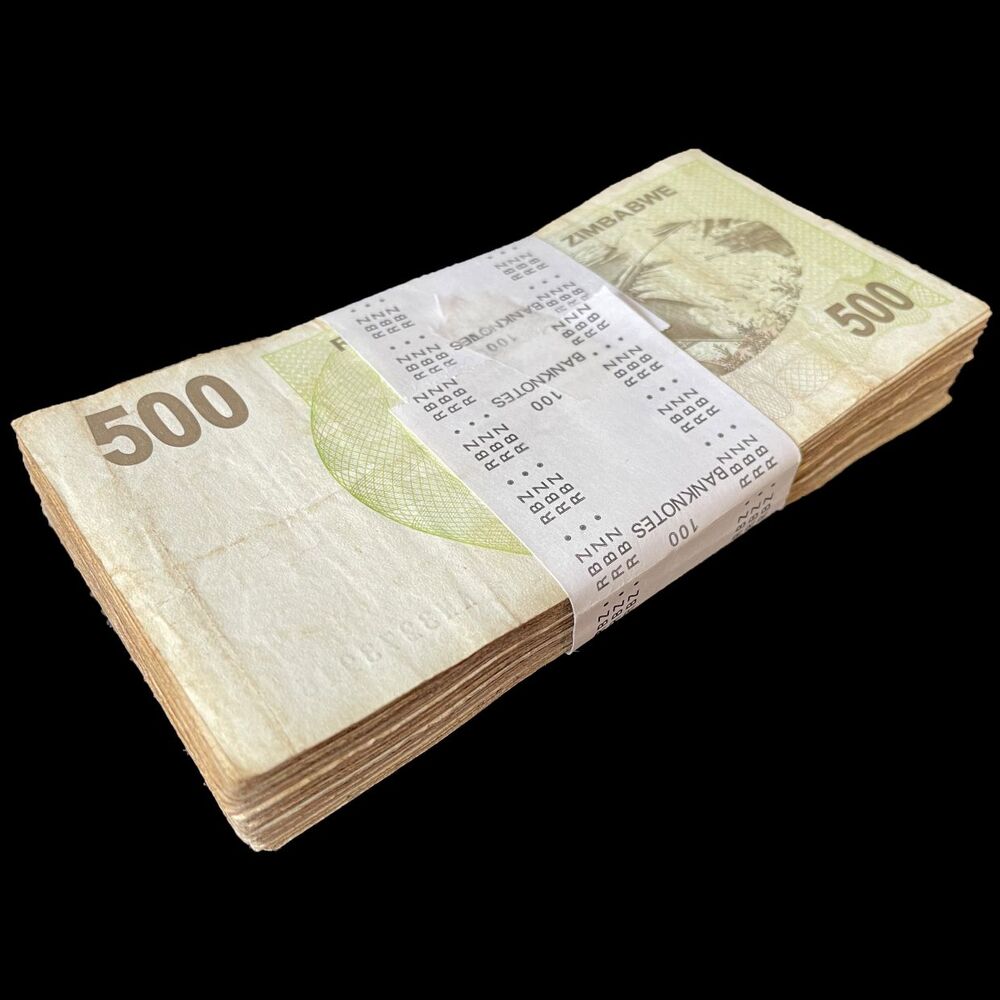 Zimbabwe - 500 Dollars 2006 - Pick- 43 / B134 - Bundle 100 PCS - USED (F,VF,XF)