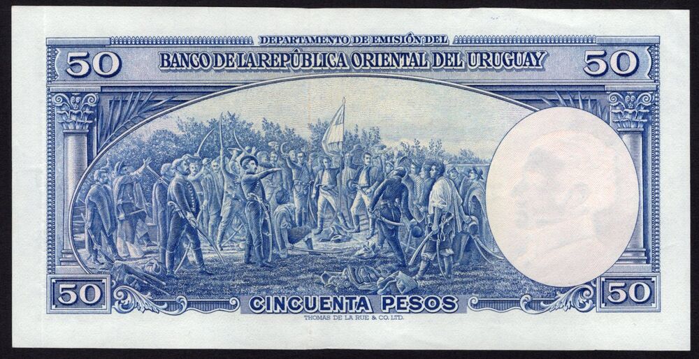 Uruguay - 50 Pesos 1939 - Pick # 38b - VF+