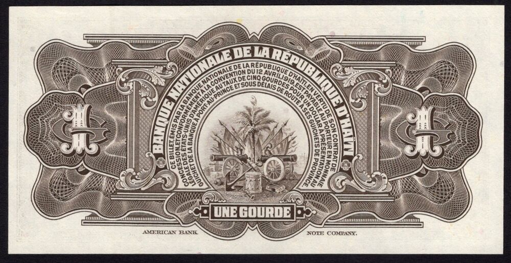 Haiti - 1 Gourde 1919 - Pick # 178 - aUNC