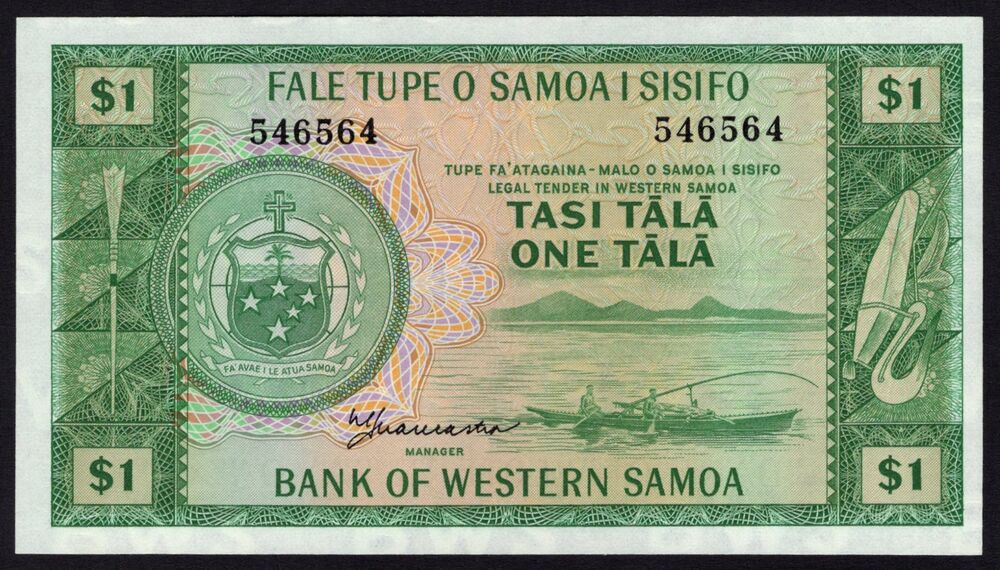 Western Samoa - 1 Tala 1967 - Pick # 16b - aUNC