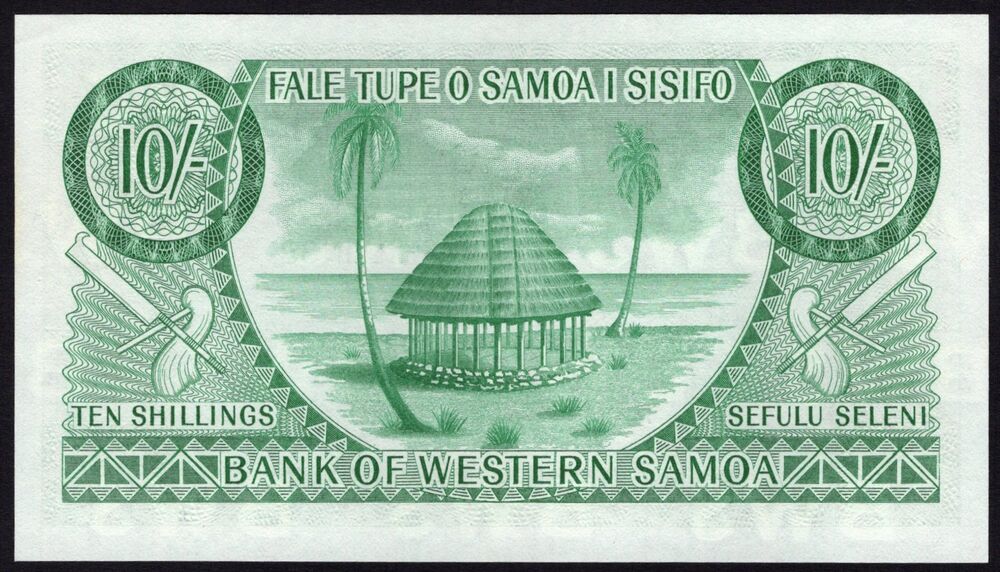 Western Samoa - 10 Shillings 1963 - Pick # 13 - UNC-