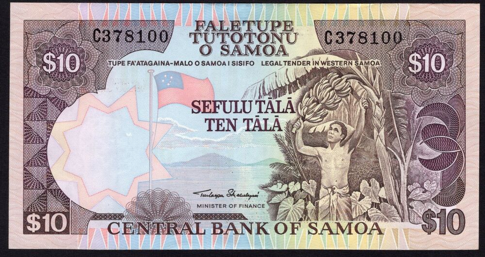 Western Samoa - 10 Tala 1985 - Pick # 27 - XF