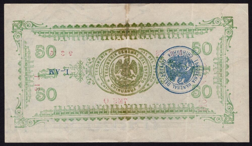 Mexico - 50 Centavos 1914 - Pick # S527b - VF