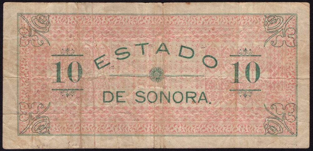 Mexico - 10 Pesos 1913 - Pick # S1068d - Fine