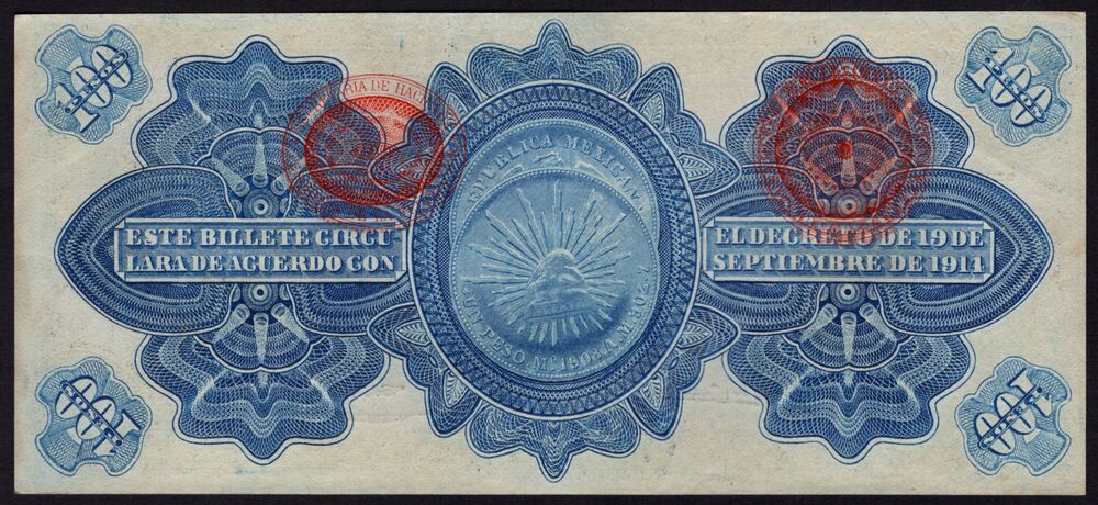 Mexico - 100 Pesos 1914 - Pick # S708b - aUNC