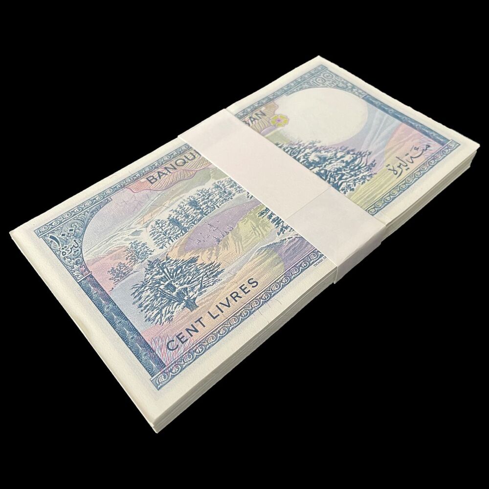 Lebanon - 100 Livres 1988 - Pïck- 66 / B508c - Bundle 100 PCS