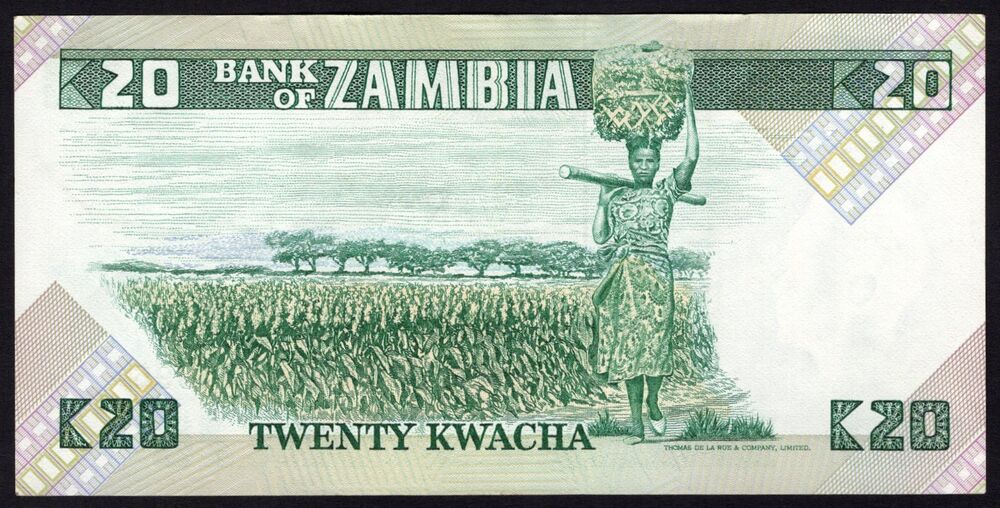 Zambia - 20 Kwacha 1980/88 - Pick # 27c - XF+