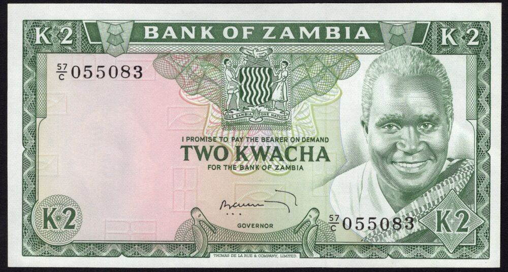 Zambia - 2 Kwacha 1974 - Pick # 20 - UNC-