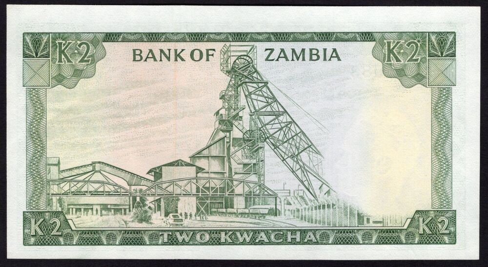 Zambia - 2 Kwacha 1974 - Pick # 20 - UNC-