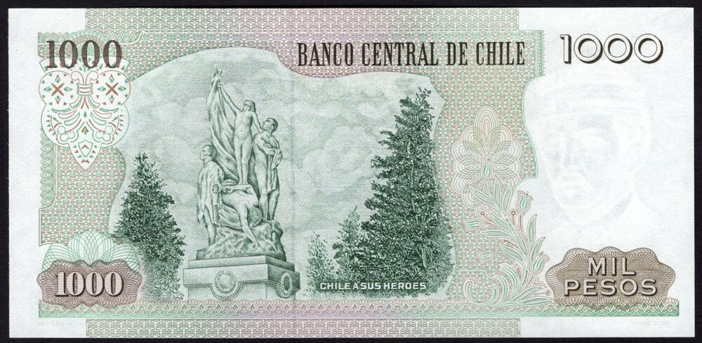 Chile - 1000 Pesos 1990 - Pick # 154c - UNC-