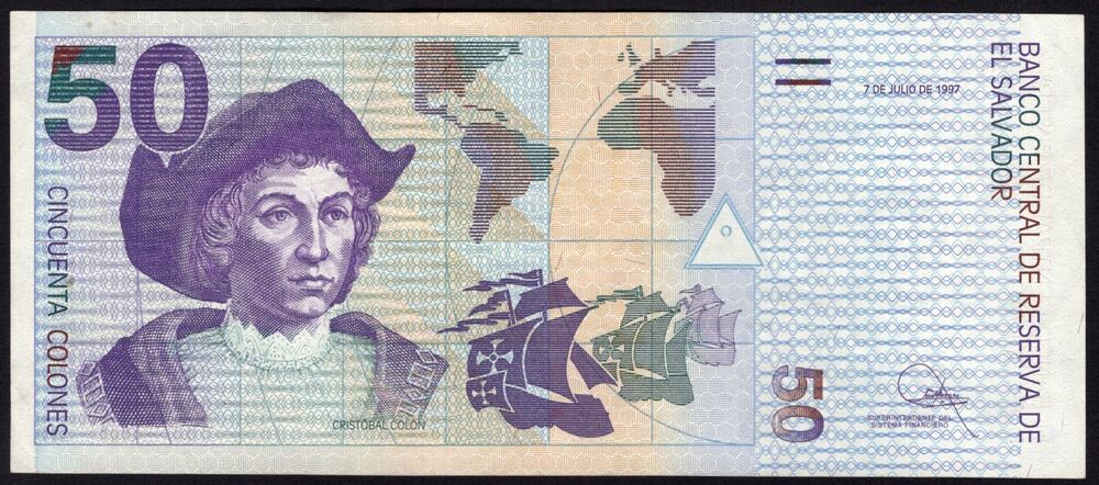 El Salvador - 50 Colones 1997 - Pick # 150 - VF