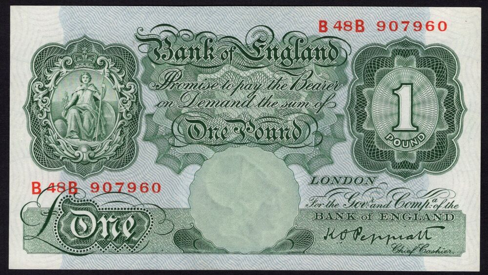 Great Britain - 1 Pound 1948 - Pick # 369a - aUNC