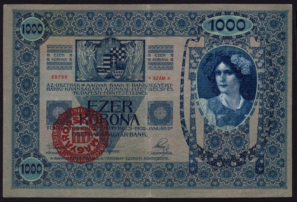 Hungary - 1000 Korona 1920 - Pick # 31a - VF