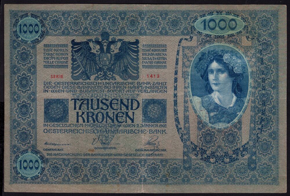 Hungary - 1000 Korona 1920 - Pick # 31a - VF