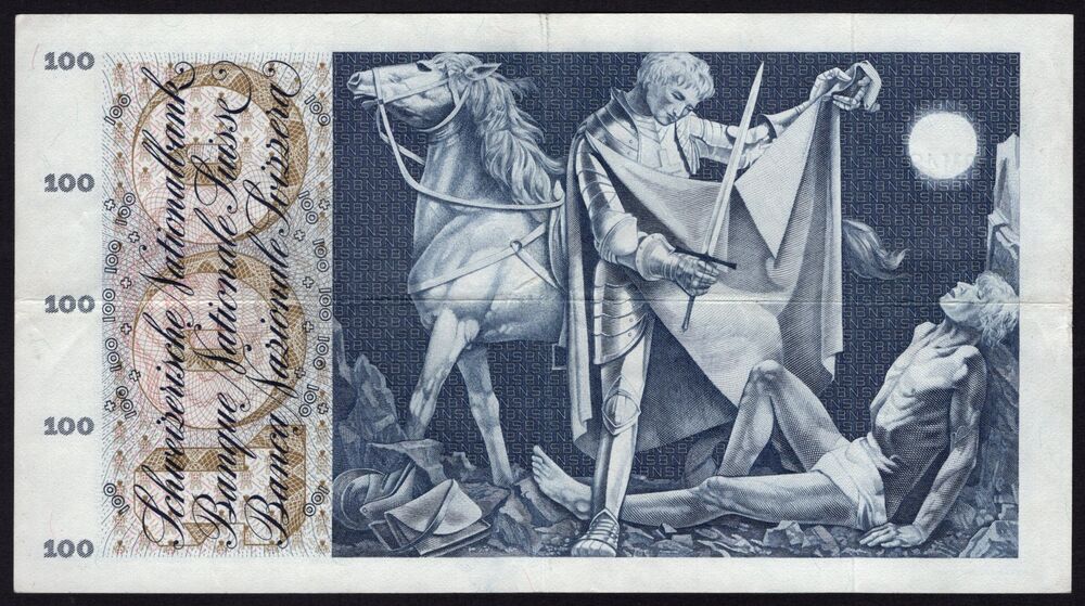 Switzerland - 100 Francs 1970 - Pick # 49I - VF
