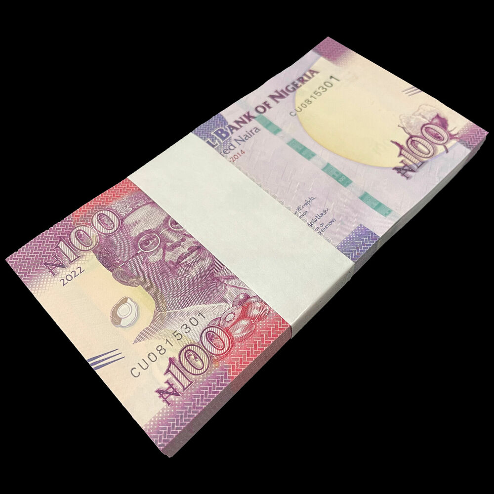 Nigeria - 100 Naira 2022 - Pick- NEW / B238d - Bundle 100 PCS