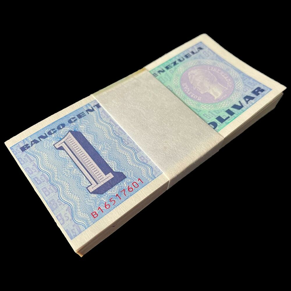 Venezuela - 1 Bolivar 1989 - Pick- 68 / B340 - Bundle 100 PCS