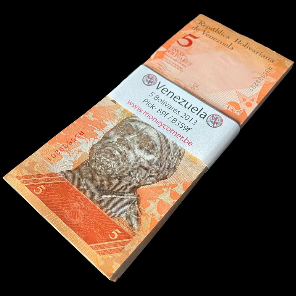 Venezuela - 5 Bolivares 2013 - Pick- 89f / B359f - Bundle 100 PCS