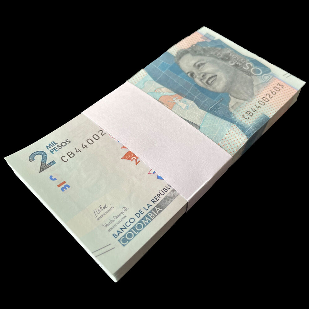 Colombia - 2000 Pesos 2021 - Pick- 458g / B993g - Bundle 100 PCS