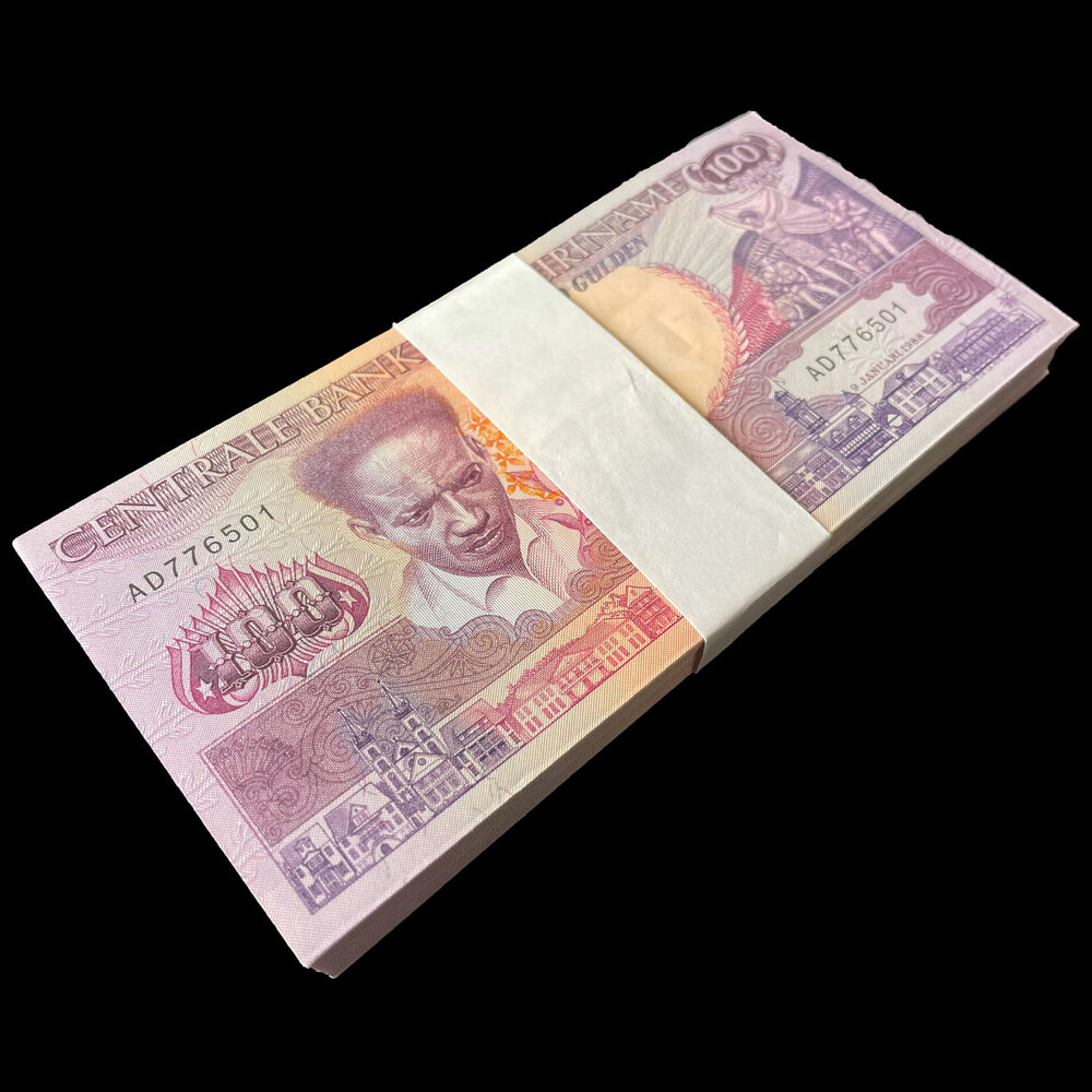 Suriname - 100 Gulden 1988 - Pick- 133b / B519b - Bundle 100 PCS