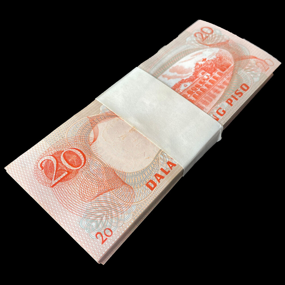 Philippines - 20 Piso 1978 - Pick- 162 / B1021c - Bundle 100 PCS