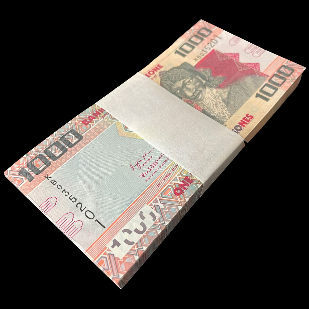 Sierra Leone - 1000 Leones 2021 - Pick- NEW / B125f - Bundle 100 PCS