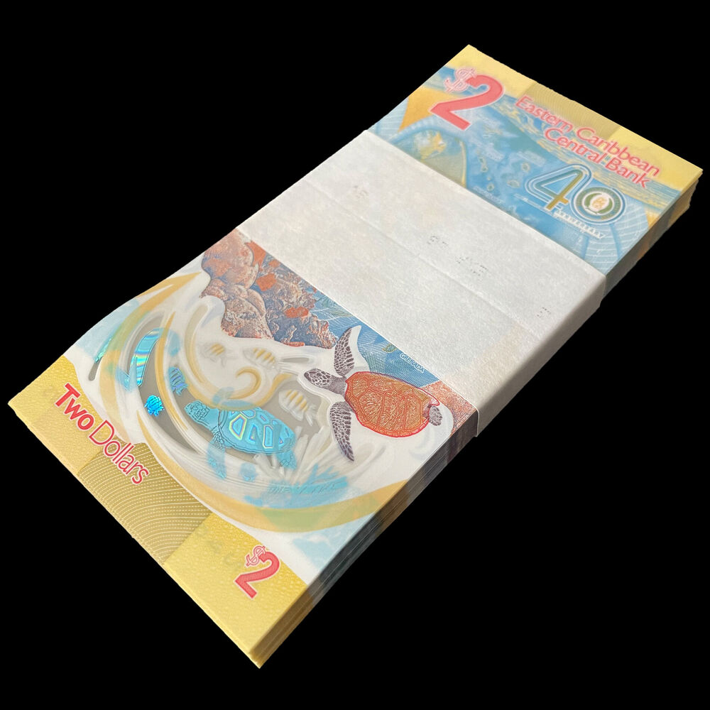 East Caribbean - 2 Dollars 2023 - Pick- NEW / B245 - COMMEMORATIVE - Bundle 100 PCS