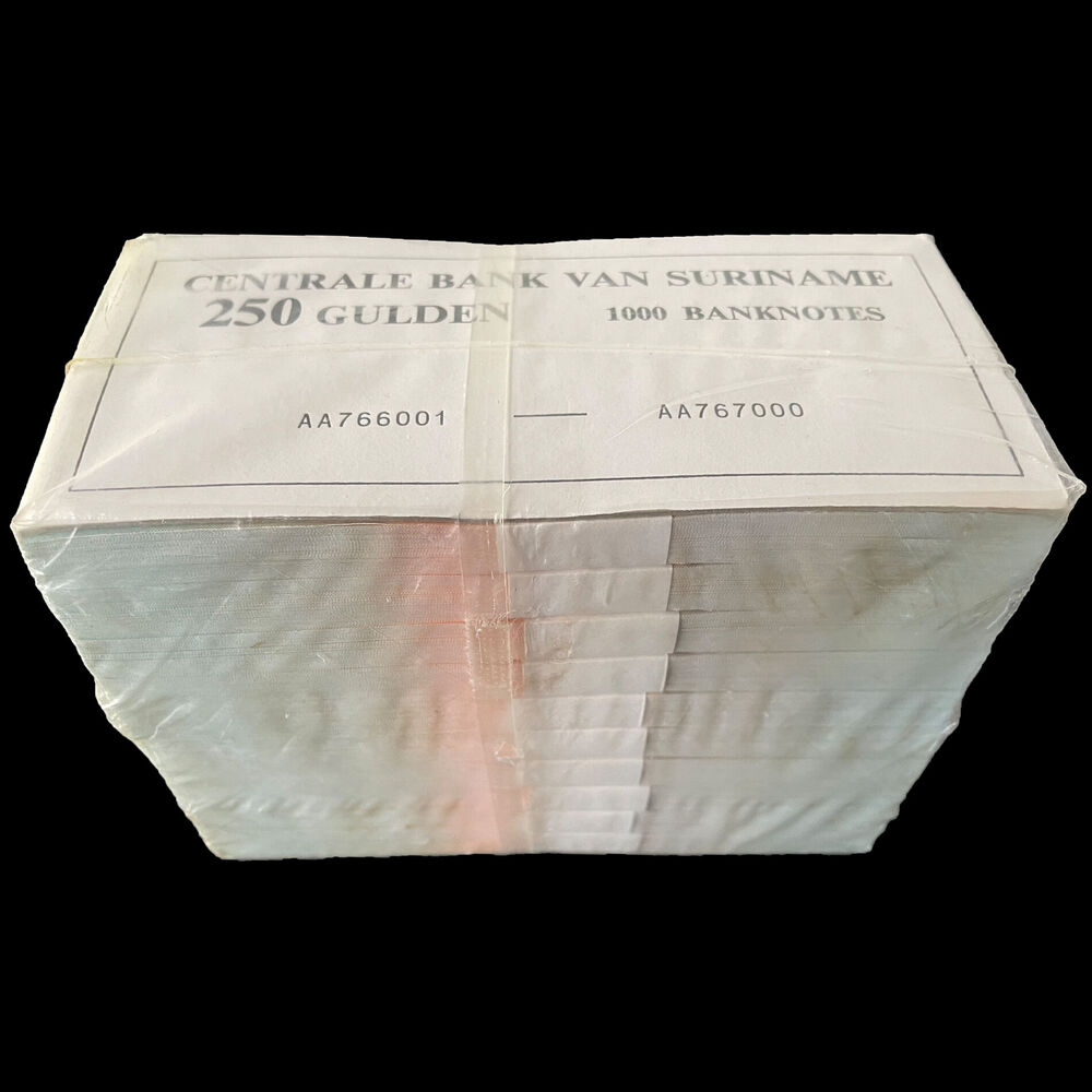 Suriname - 250 Gulden 1988 - Pick- 134 / B520 - Brick 1000 PCS