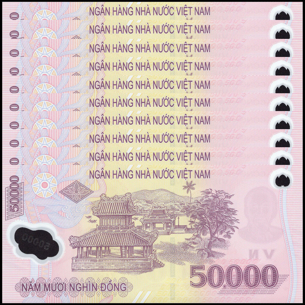 Vietnam - 50.000 Dong 2022 - Pick- 121 / B345n - Set 10 PCS