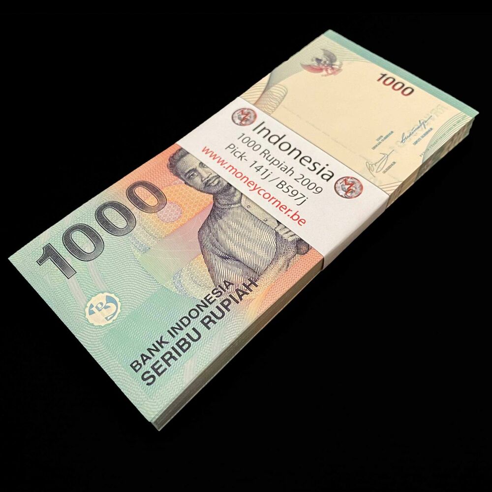 Indonesia - 1000 Rupiah 2009 - Pick- 141j - Bundle 100 PCS
