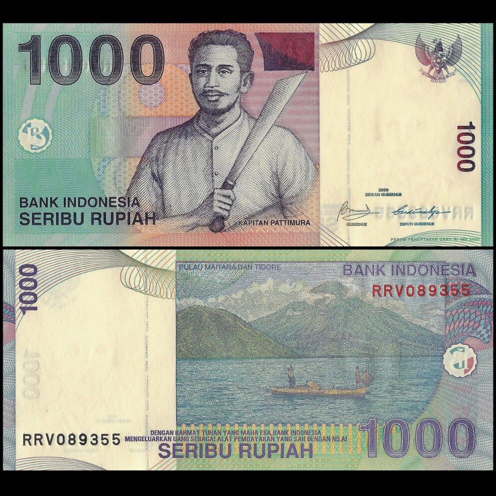 Indonesia - 1000 Rupiah 2009 - Pick- 141j - Set 10 PCS