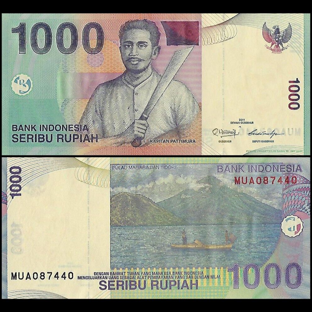 Indonesia - 1000 Rupiah 2011 - Pick- 141k - Set 10 PCS