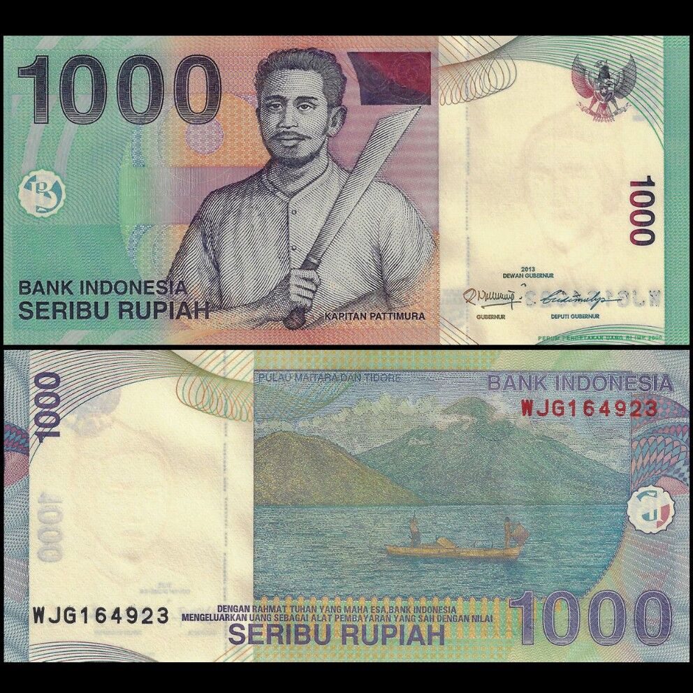 Indonesia - 1000 Rupiah 2013 - Pick- 141m - Set 10 PSC