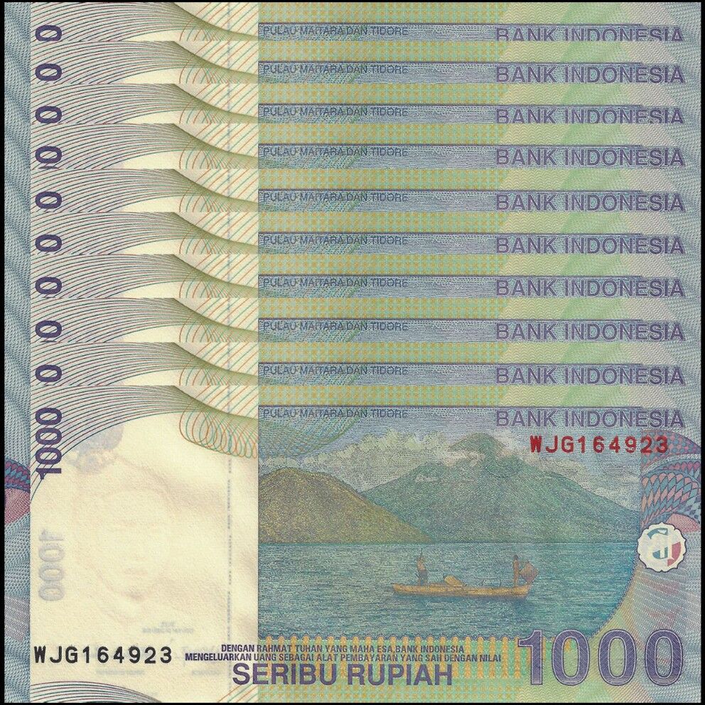 Indonesia - 1000 Rupiah 2013 - Pick- 141m - Set 10 PSC