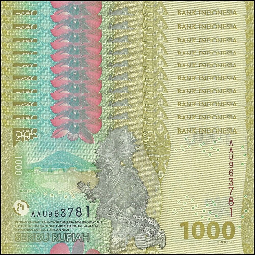 Indonesia - 1000 Rupiah 2022 - Pick- NEW / B617 - Set 10 PCS