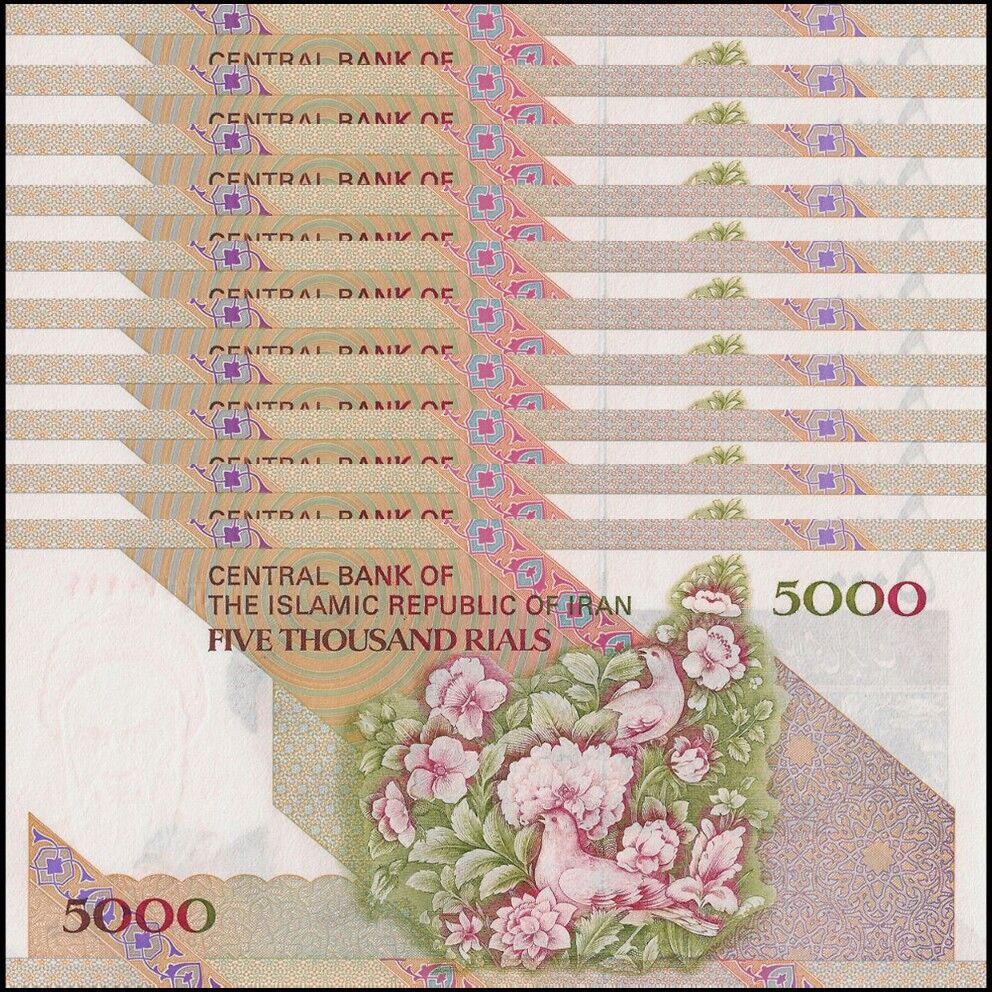 Iran - 5000 Rials 2010 - Pick- 145f / B280f - Set 10 PCS