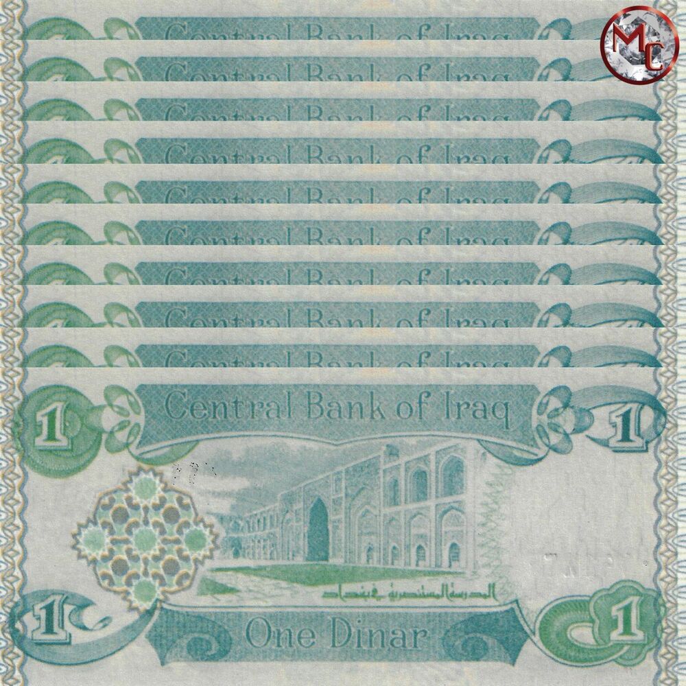Iraq - 1 Dinar 1992 - Pick- 79 / B336 - Set 10 PCS