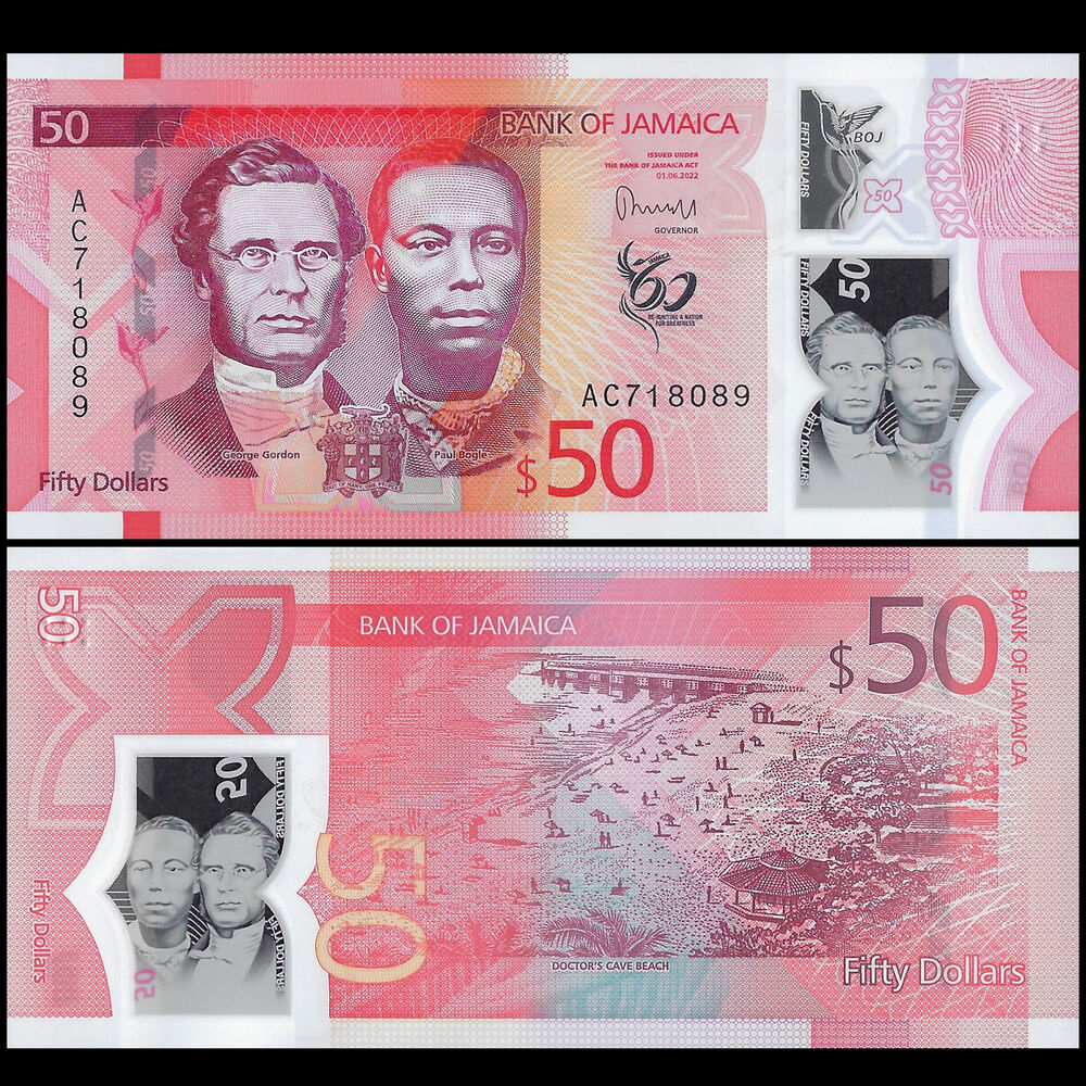 Jamaica - 50 Dollars 2022 - Pick- NEW / B251 - Set 10 PCS