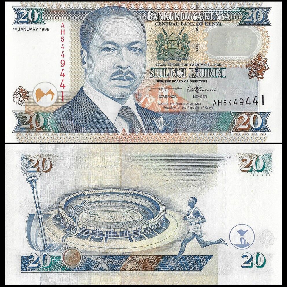 Kenya - 20 Shillings 1996 - Pick- 35a / B132b - Set 10 PCS