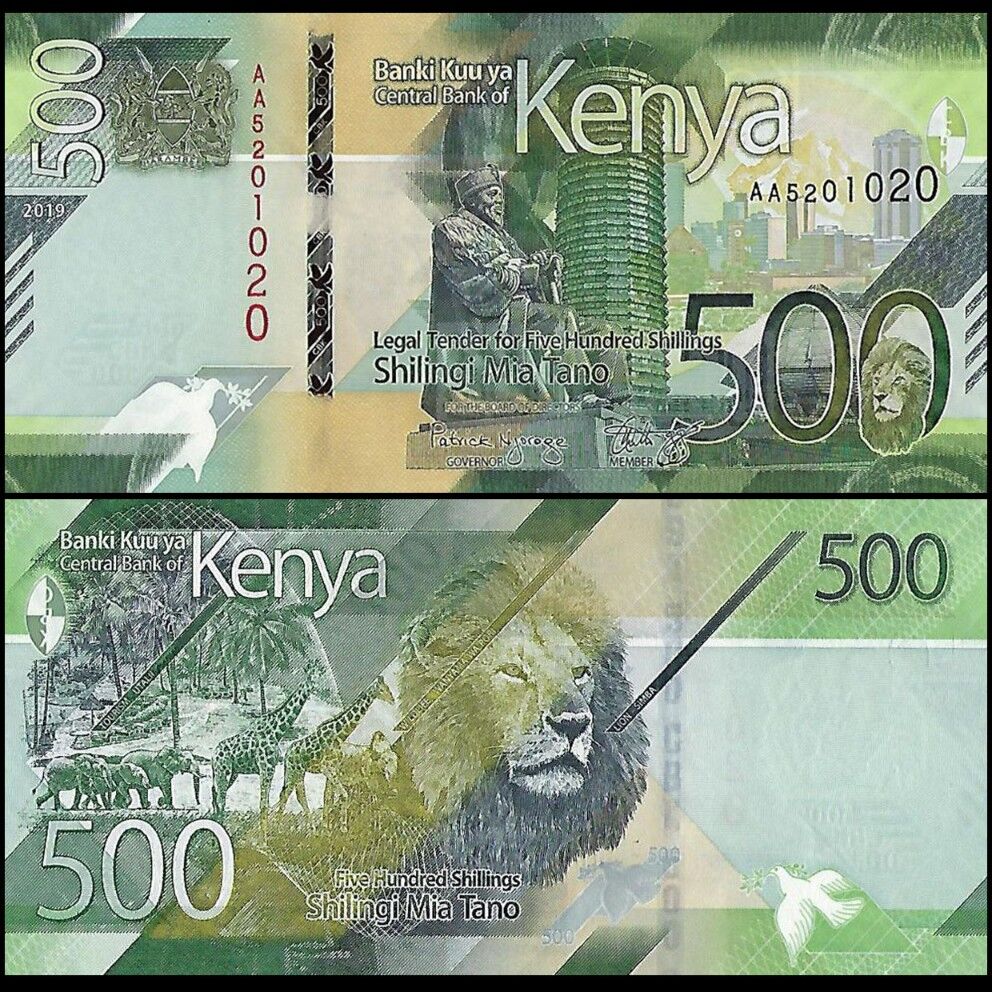 Kenya - 500 Shillings 2019 - Pick- 55 / B147 - Set 10 PCS