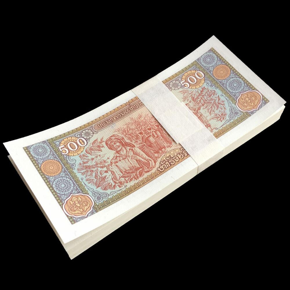 Laos - 500 Kip 2015 - Pick- 31 / B519a - Bundle 100 PCS
