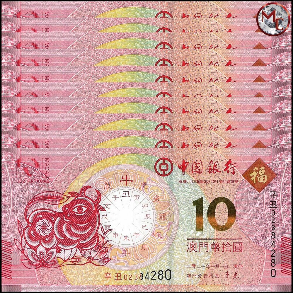 Macau - 10 Patacas 2021 - Pick- NEW / B228 - COMMEMORATIVE - Set 10 PCS