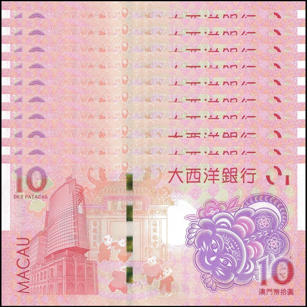 Macau - 10 Patacas 2022 - Pick- NEW / B084 - COMMEMORATIVE - Set 10 PCS