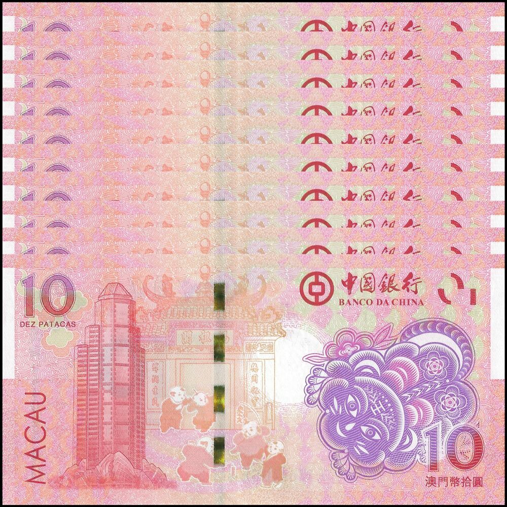 Macau - 10 Patacas 2022 - Pick- NEW / B229 - COMMEMORATIVE - Set 10 PCS