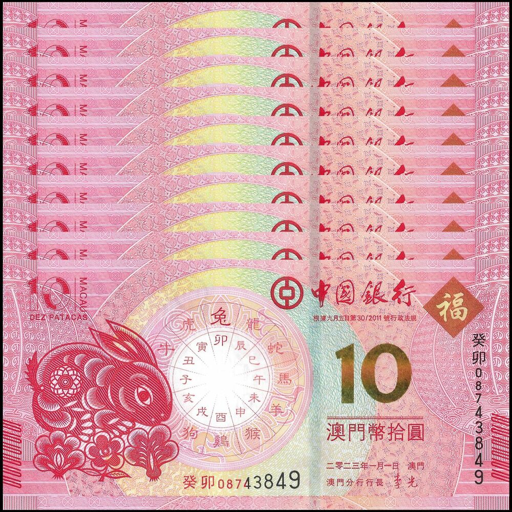 Macau - 10 Patacas 2023 - Pick- NEW / B230 - COMMEMORATIVE - Set 10 PCS