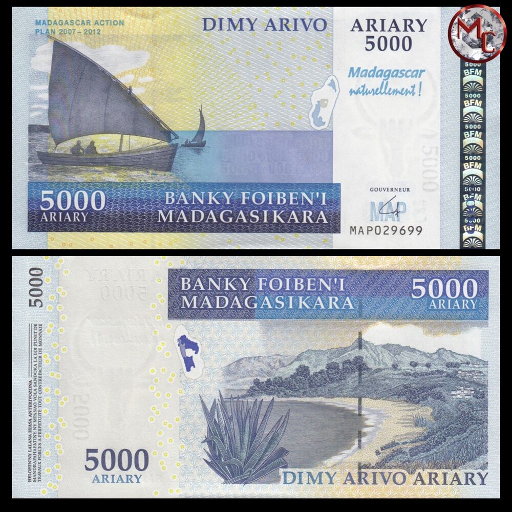 Madagascar - 5000 Ariary 2007 - Pick- 94 - COMMEMORATIVE - Set 10 PCS