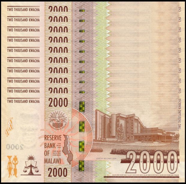 Malawi - 2000 Kwacha 2021 - Pick- NEW / B164 - Set 10 PCS