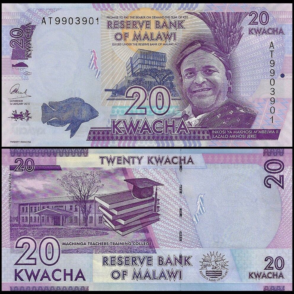 Malawi - 20 Kwacha 2015 - Pick- 63b / B157b - Set 10 PCS
