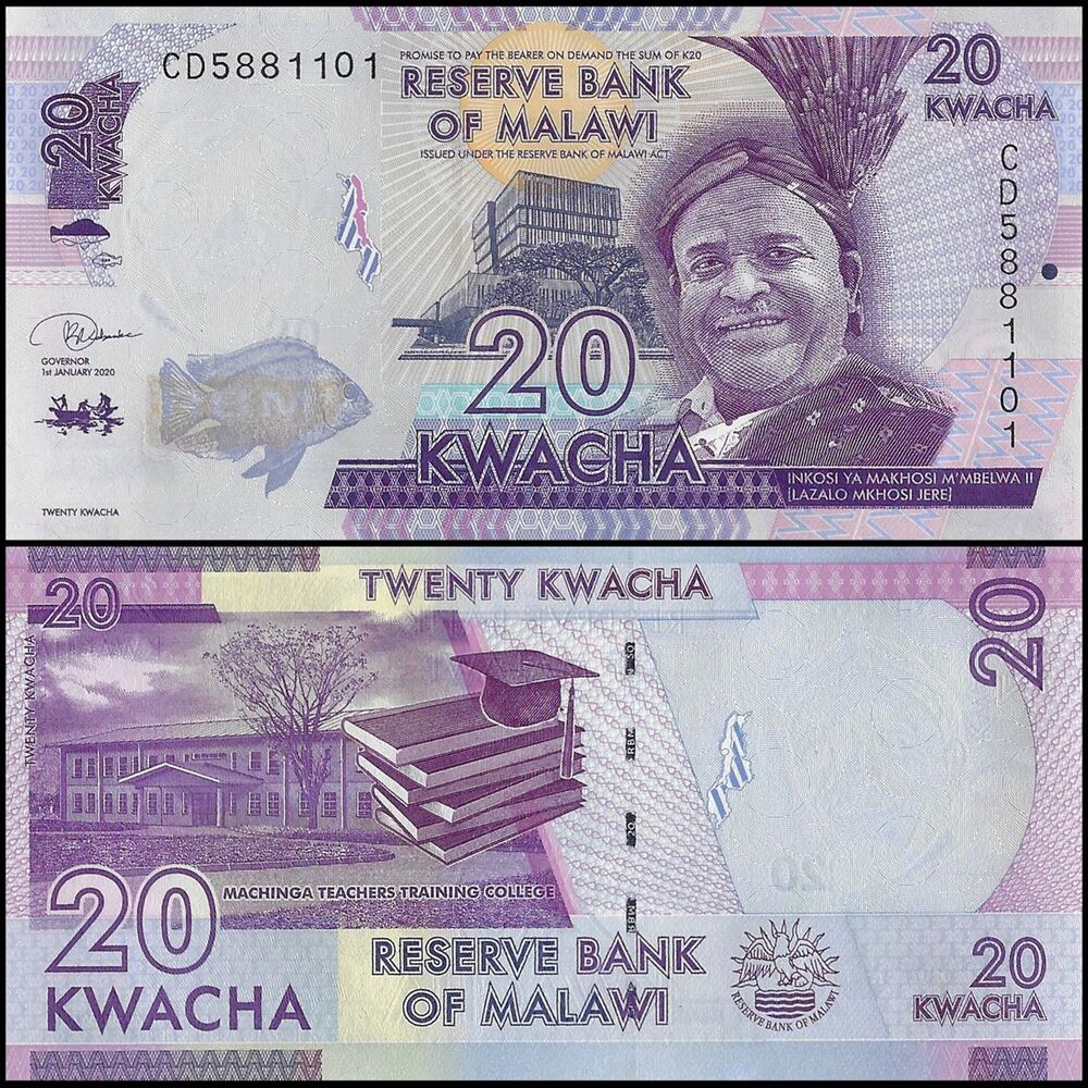 Malawi - 20 Kwacha 2020 - Pick- 63f / B157f - Brick 1000 PCS